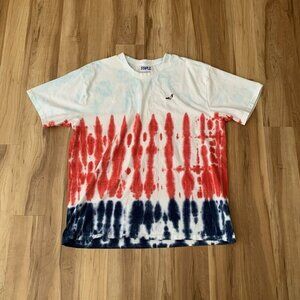 Staple Tie Dye T-shirt Men’s 2XL Red White Blue Patriotic Short Sleeve Cotton